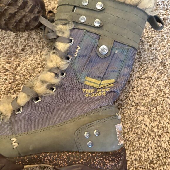 The North Face Military Lace Up TNF NSE 4-3284 Winter Boots - Picture 2 of 8